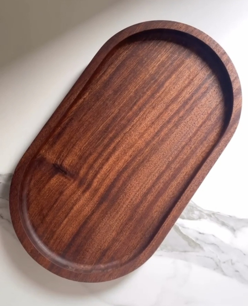 صحن تقديم ماهوجني30*17